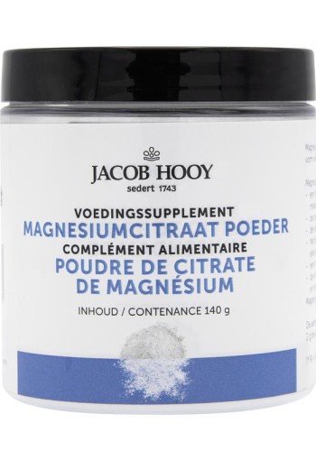 Jacob Hooy Magnesiumcitraat poeder (140 Gram)