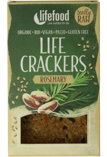 Lifefood Life crackers rozemarijn raw bio (90 Gram)