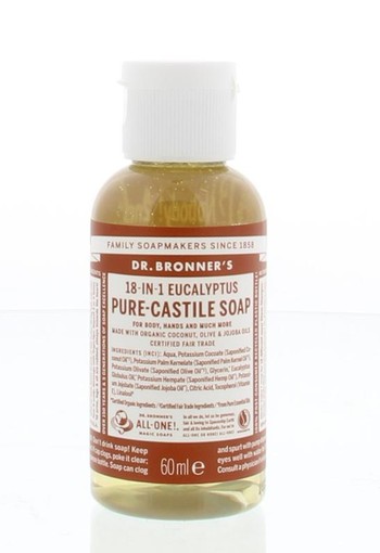 Dr Bronners Liquid soap eucalyptus (60 Milliliter)