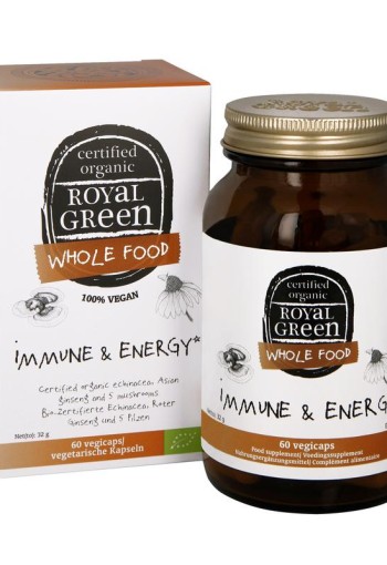 Royal Green Immune & energy bio (60 Vegetarische capsules)