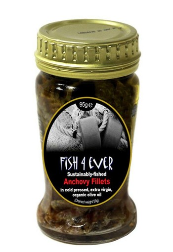 Fish 4 Ever Ansjovisfilet in olijfolie (95 Gram)