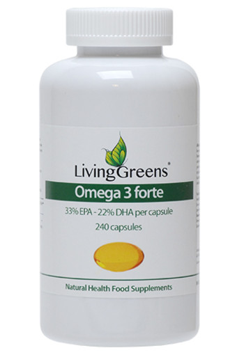 Livinggreens Omega 3 visolie forte (240 Capsules)
