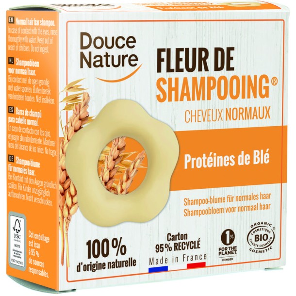 Douce Nature Shampoo bar normaal haar bio (85 Gram)