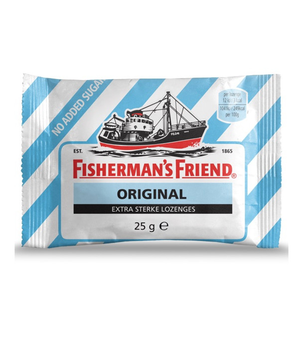 Fishermansfriend Original Extra Sterk Suikervrij 25g