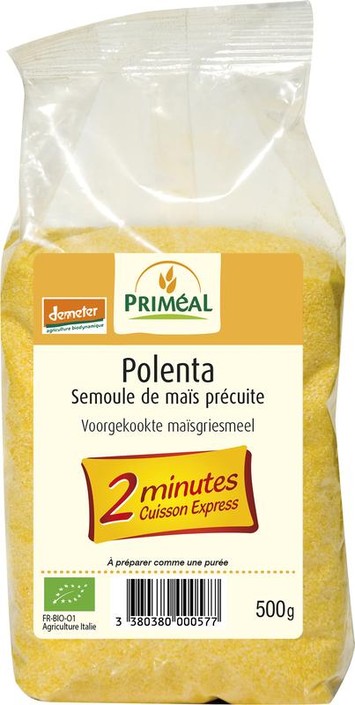 Primeal Polenta voorgekookte maisgriesmeel bio (500 Gram)