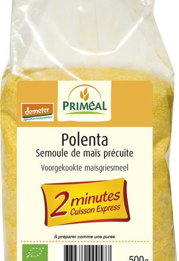 Primeal Polenta voorgekookte maisgriesmeel bio (500 Gram)