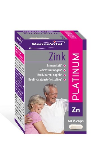 Mannavital Zink platinum (60 Vegetarische capsules)