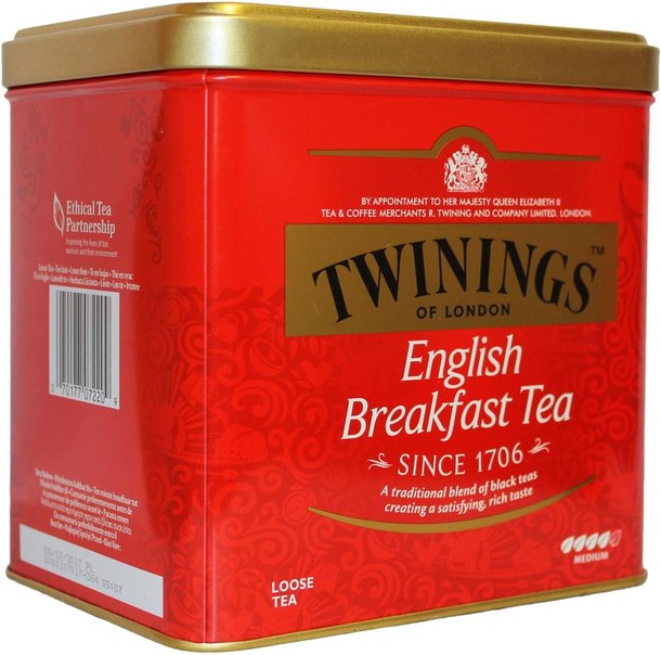 Twinings English breakfast blik (500 Gram)