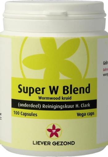 Liever Gezond Super W blend wormwood kruiden (100 Vegetarische capsules)