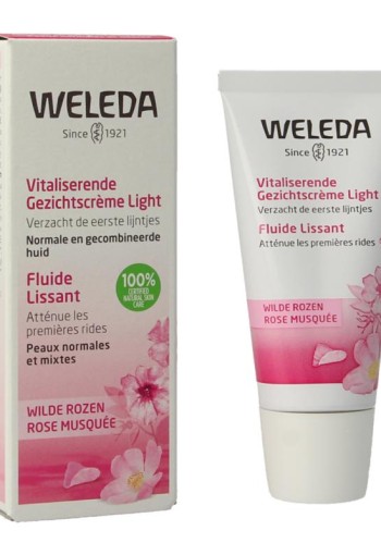 Weleda Wilde rozen vitaliserende gezichtscreme light (30 Milliliter)