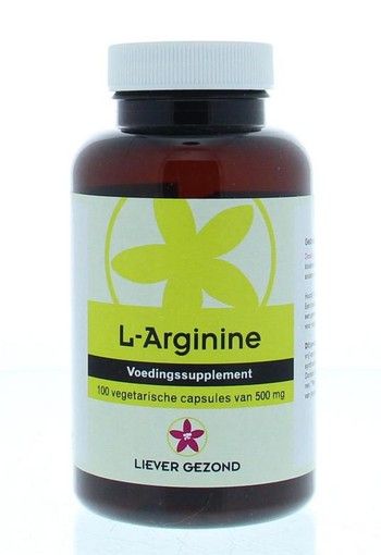 Liever Gezond L-Arginine 500mg (100 Capsules)