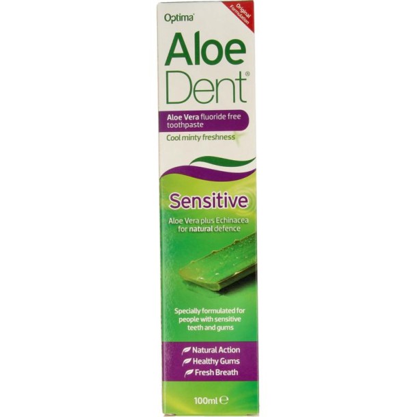 Optima Aloe dent aloe vera tandpasta sensitive (100 Milliliter)