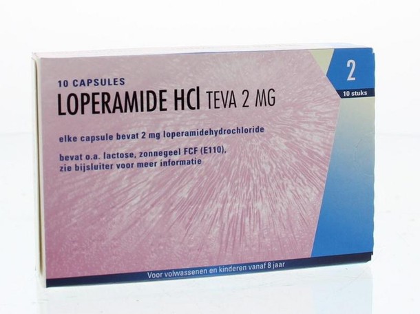 Teva Loperamide HCL 2 mg (10 Capsules)
