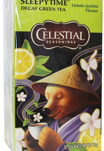 Celestial Season Sleepytime decaf green tea lemon jasmine (20 Zakjes)