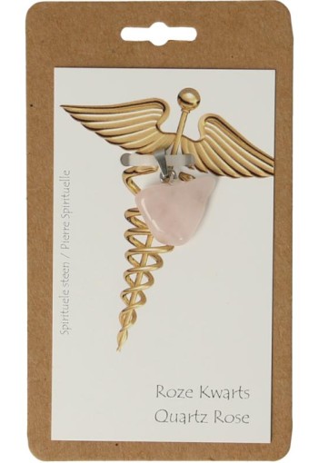 Steengoed Hanger gezondheidssteen roze kwarts (1 Stuks)