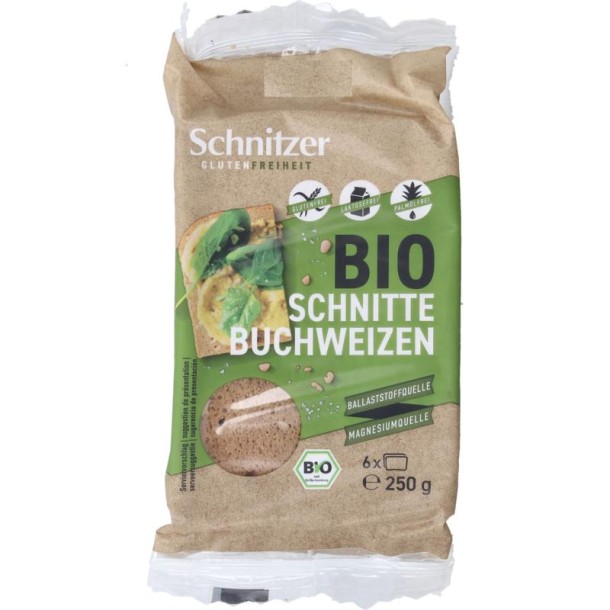 Schnitzer Boekweitbrood glutenvrij bio (250 Gram)