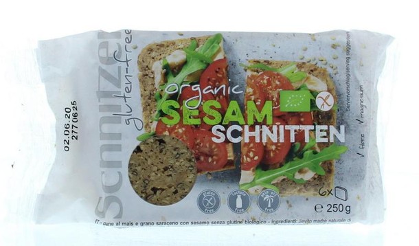 Schnitzer Sesambrood glutenvrij bio (250 Gram)