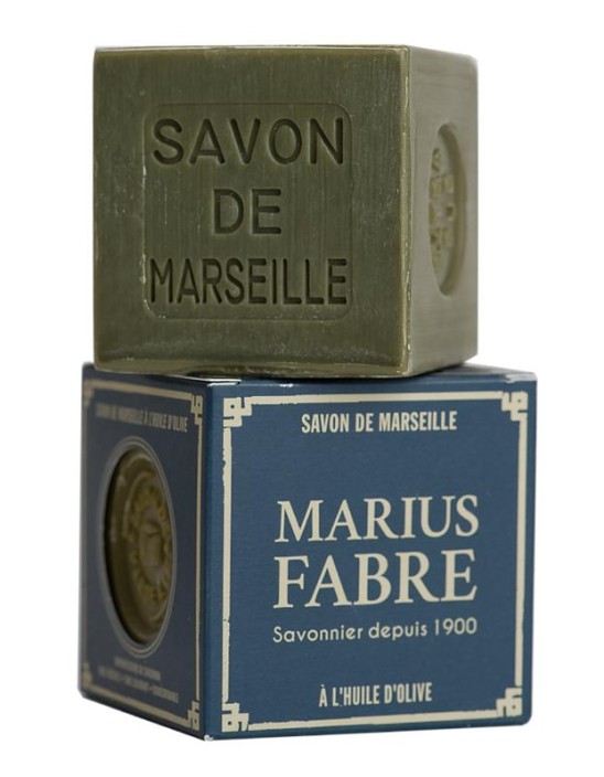 Marius Fabre Savon marseille zeep in doos olijf (400 Gram)