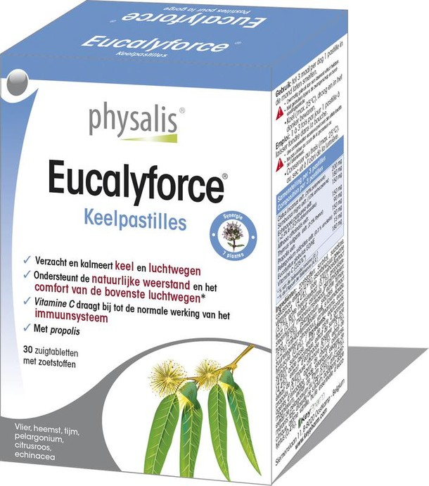 Physalis Eucalyforce keelpastille (30 Tabletten)