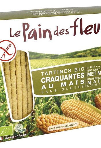 Pain Des Fleurs Mais rijst crackers bio (150 Gram)