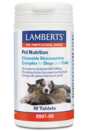 Lamberts Glucosamine kauwtabletten voor hond en kat (90 Tabletten)