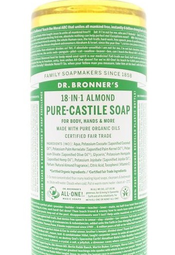 Dr Bronners Liquid soap amandel (945 Milliliter)