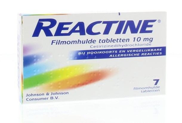 Reactine Anti histaminicum 10mg (7 Tabletten)