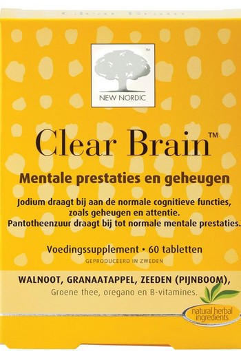 New Nordic Clear brain (60 Tabletten)
