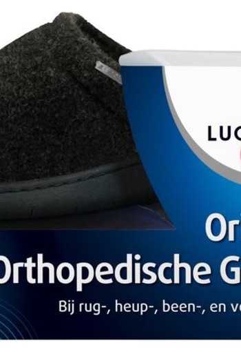 Lucovitaal Orthopedische gel sloffen zwart maat 42-43 (1 Paar)