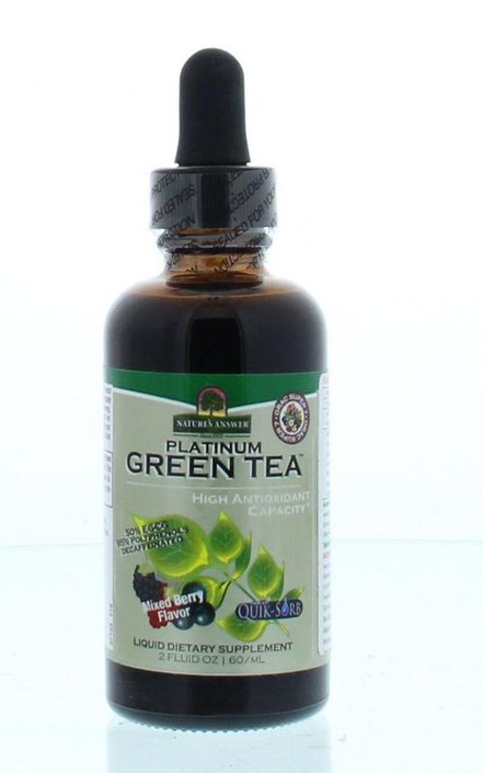 Natures Answer Groene thee extract alcoholvrij met 50% EGCG (60 Milliliter)