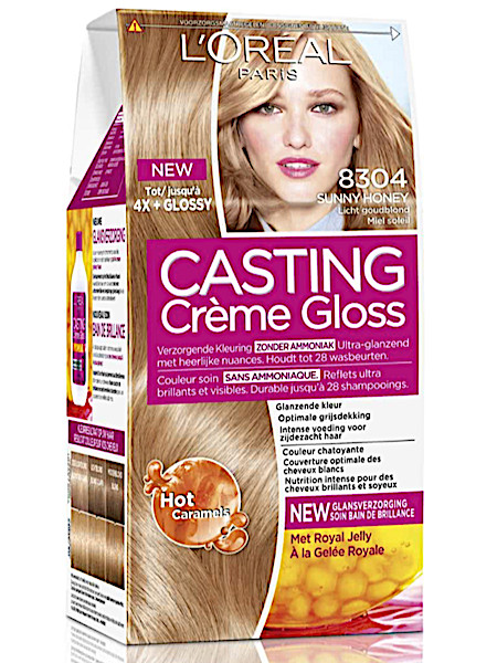 L’Oréal Paris Casting Crème Gloss 8304 - Licht goudkoper blond - Haarverf