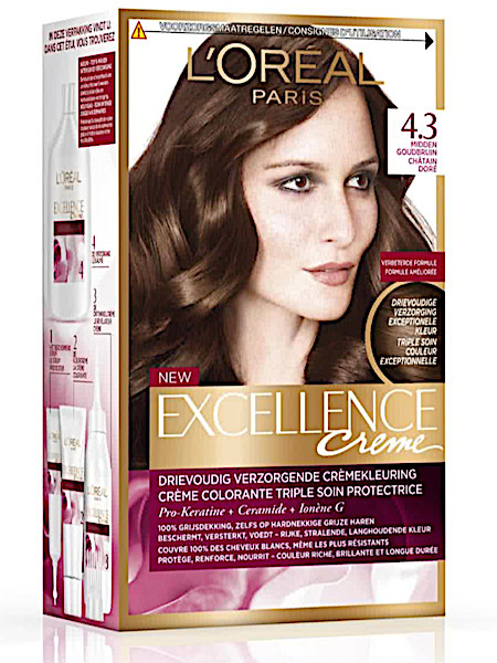 L'Oré­al Ex­cel­len­ce crè­me 4.3 - Midden Goudbruin