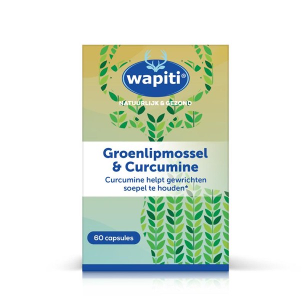 Wapiti Groenlipmossel & curcuma (60 Capsules)