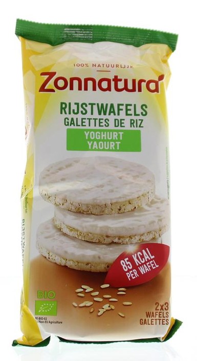 Zonnatura Rijstwafels yoghurt bio (100 Gram)
