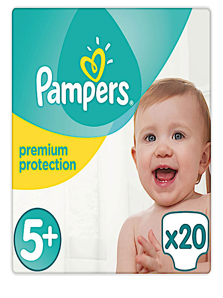 Pam­pers Pre­mi­um pro­tec­ti­on ju­ni­or maat 5+ 20 stuks