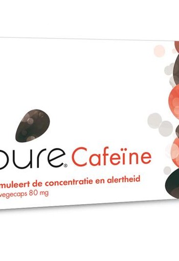 Pure Cafeine 80 mg (30 Vegetarische capsules)