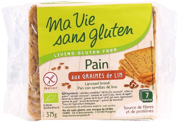 Ma Vie Sans Brood lijnzaad - glutenvrij - bio (375 Gram)