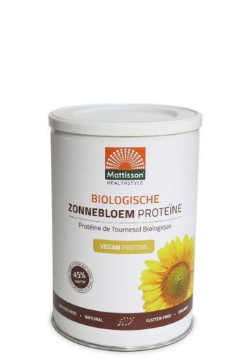 Mattisson Vegan zonnebloem proteine 45% bio (400 Gram)