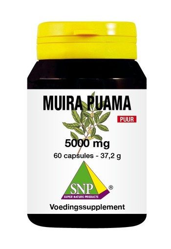 SNP Muira puama 5000 mg puur (60 Vegetarische capsules)