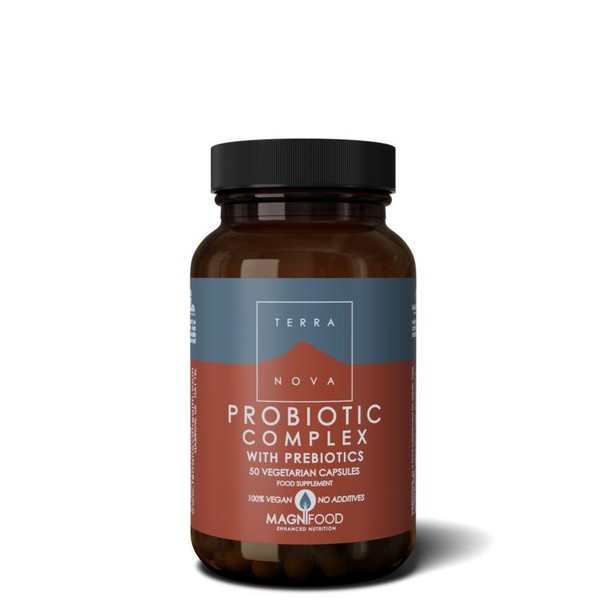 Terranova Probiotic complex with prebiotics (50 Vegetarische capsules)