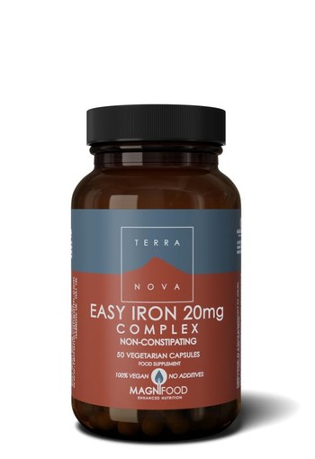 Terranova Easy iron 20 mg complex (50 Vegetarische capsules)