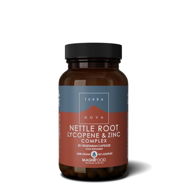 Terranova Nettle root lycopene & zinc complex (50 Vegetarische capsules)