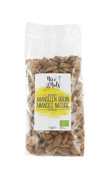 Nice & Nuts Amandelen bruin bio (1 Kilogram)