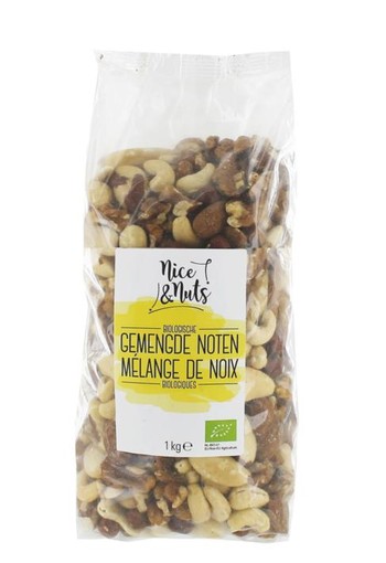 Nice & Nuts Gemengde noten rauw bio (1 Kilogram)
