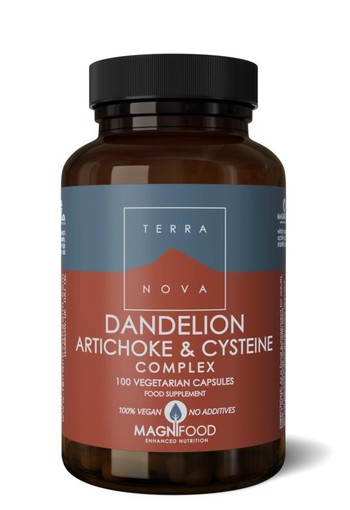 Terranova Dandelion artichoke & cyste complex (100 Vegetarische capsules)