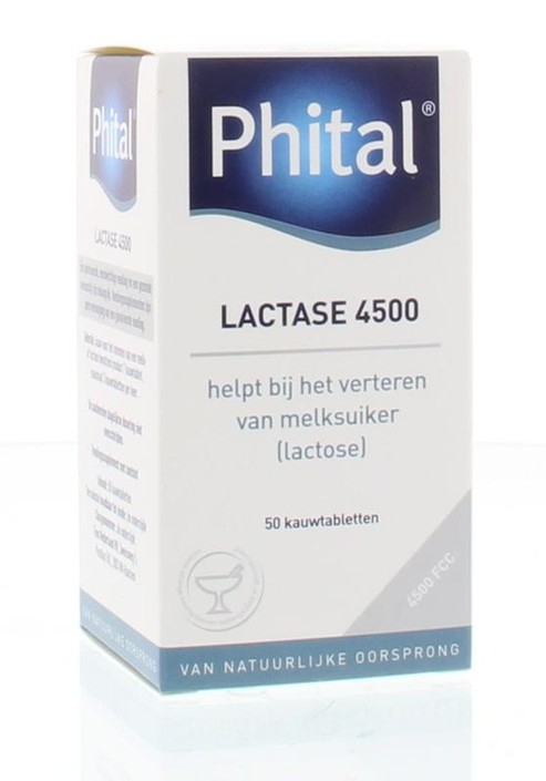Phital Lactase 4500 (50 Kauwtabletten)