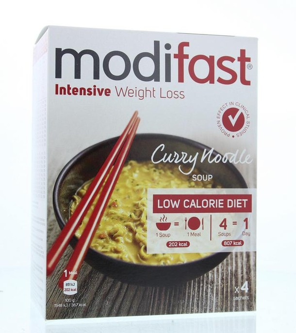 Modifast Intensive soep curry noodles (220 Gram)