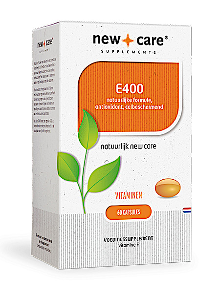 New Care E400 natuurlijke formule antioxidant, celbeschermend Inhoud  60 capsules