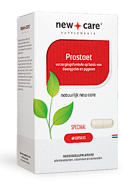 New Care Prostaet verzorgingsformule op basis van dwergpalm en pygeum Inhoud  60 capsules