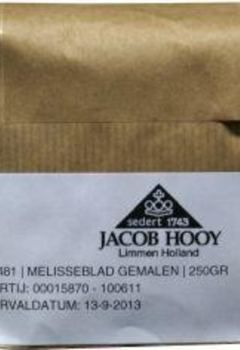 Jacob Hooy Melisseblad gemalen (250 Gram)